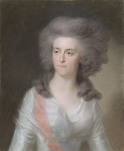 Frederika Sophia Wilhelmina (Guillermina; 1751-1820), princesa de Prusia. Esposa del Príncipe Guillermo V de Johann Friedrich August Tischbein