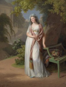 Retrato de la Margravina Luise von Anhalt-Dessau (1750-1811) de Johann Friedrich August Tischbein