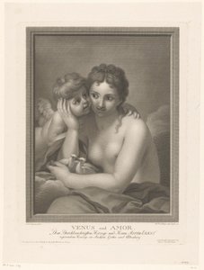 Venus y Amor de Johann Friedrich Bause