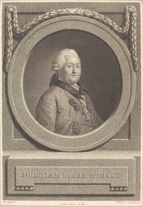 Christian Weisse de Johann Friedrich Bause after Anton Graff