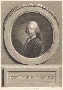 Karl Ramler de Johann Friedrich Bause after Anton Graff