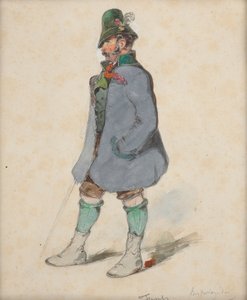Granjero disfrazado de Berchtesgadner de Johann Friedrich Treml