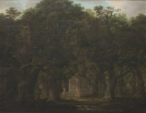 Monumento en un bosque de robles de Johann Friedrich Weitsch