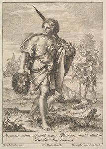 David con la cabeza de Goliat, 1705-62