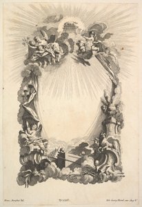El arca de la alianza, del Libro de Cartouches de Johann Georg Hertel