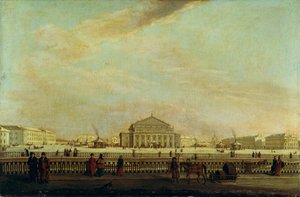 El Teatro Imperial Bolshoi Kamenny de San Petersburgo de Johann Georg Mayr