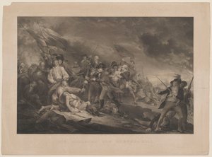 La batalla de Bunkershill. J. Trumbull p.