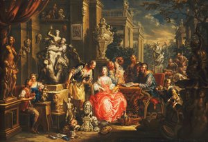 Una alegoría de las artes visuales de Johann Georg Platzer