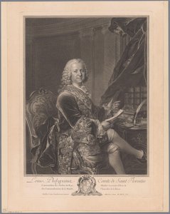 Retrato de Louis Phélypeaux de Saint-Florentin de Johann Georg Wille