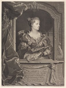 Elizabeth de Gouy, esposa de Hyacinthe Rigaud de Johann Georg Wille after Hyacinthe Rigaud