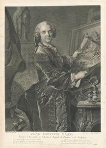 Jean Baptiste Massé de Johann Georg Wille after Louis Tocqué