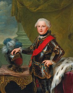 Retrato de Carlos II Augusto 1746-1795, Duque de Zweibrücken, ca 1757 de Johann Georg Ziesenis the Younger