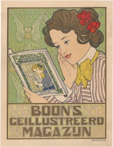 Cartel del Almacén Ilustrado de Boon de Johann Georg van Caspel