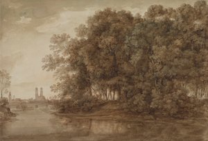 Vista de Múnich desde el Praterinsel de Johann Georg von Dillis