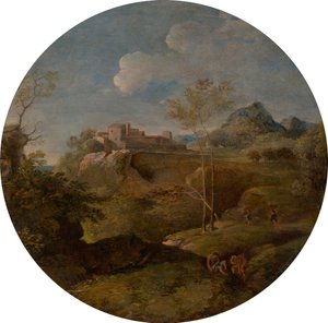 paisaje ideal de Johann Georg von Dillis