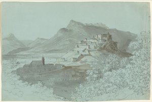 Vista de Salzburgo de Johann Georg von Dillis