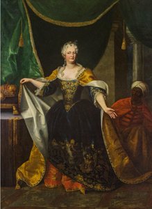 Retrato de Isabel Cristina de Brunswick-Wolfenbüttel (1691-1750), esposa de Carlos VI, emperador del Sacro Imperio Romano Germánico (1685-1740) de Johann Gottfried Auerbach