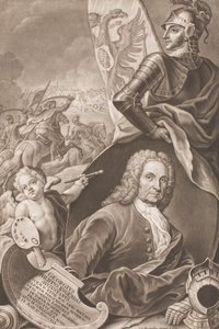 Retrato de Georg Philipp Rugendas 1666-1742, c. 1745