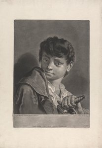 Retrato de un niño con una espada
