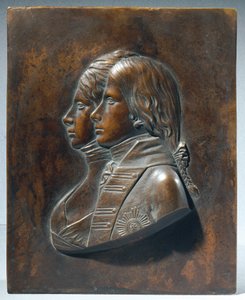 Federico Guillermo III. como príncipe heredero con su esposa Luise von Mecklenburg-Strelitz