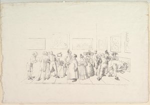 El Público en una Exposición, 1831 de Johann Gottfried Schadow