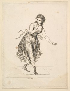 Mujer sola, de la serie La pareja de baile Vigano