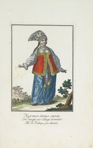 Una doncella de Kaluga en vestido festivo de Johann Gottlieb Georgi