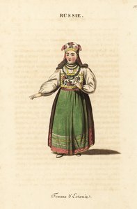 Mujer casada de Estonia de Johann Gottlieb Georgi