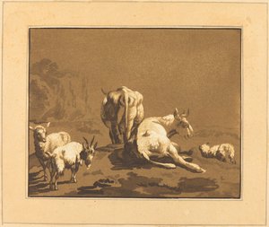 Vacas de Johann Gottlieb Prestel after Joseph Wagner