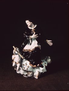 Figura de Meissen de San Juan Nepomuceno, de un grupo barroco, c.1731