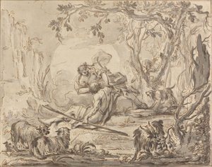 Diana y Endimión de Johann Heinrich Keller