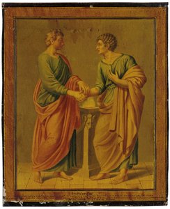Una alegoría de la amistad, 1789 de Johann Heinrich Lips