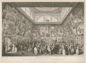 La exposición de la Real Academia 1787 de Johann Heinrich Ramberg