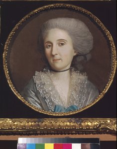 Retrato de la princesa Natalia V. Saltykova (1737-1812) - Obra de arte de Johann Heinrich Schmidt (1749-1829), pastel sobre papel (27,5x27,5 cm) de Johann Heinrich Schmidt
