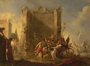 El Rapto de las Sabinas de Johann Heinrich Schönfeld