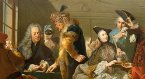 Jugadores en el vestíbulo de Johann Heinrich Tischbein