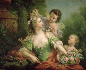 La musa Euterpe, 1782 de Johann Heinrich Tischbein