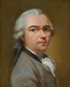 Autorretrato, mediados del siglo XVIII de Johann Heinrich Tischbein
