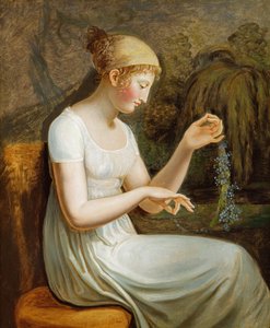 Niña con flores