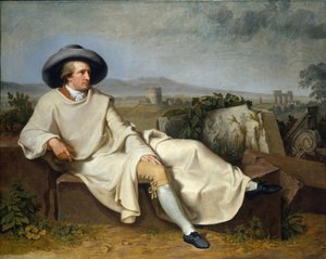 Goethe en la Campagna, 1787 de Johann Heinrich Wilhelm Tischbein
