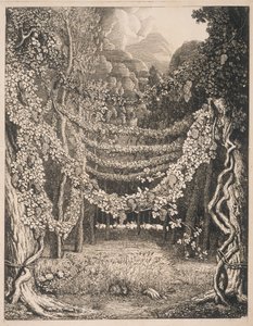 Vista imaginaria de un viñedo en el camino a la cueva de Polifemo de Johann Heinrich Wilhelm Tischbein