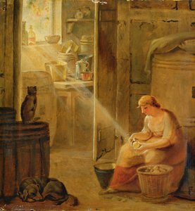 Interior (La Patata) de Johann Heinrich Wilhelm Tischbein