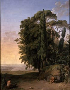 Paisaje cerca de Frascati de Johann Heinrich Wilhelm Tischbein