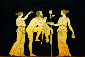 Dos ménades ofrecen vino a Dionisos c.1796