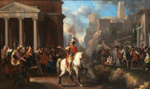 Johann Heiss Marcus Curtius se precipita al abismo