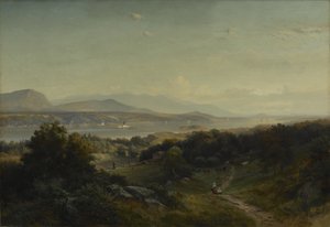 Paisaje, Hyde Park, Nueva York, 1859 de Johann Herman Carmiencke