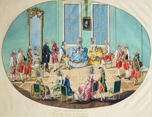 Celebración de Año Nuevo en Viena en 1782, 1783 de Johann Hieronymus Loeschenkohl