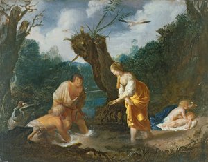 Latona transformando a los campesinos en ranas, c.1644 de Johann Hulsman
