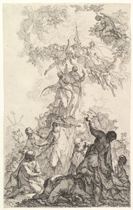 La Ascensión de Cristo, ca. 1750 de Johann Ignatz Zimbal