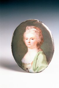 retrato de una dama de Johann Ignaz Krafft